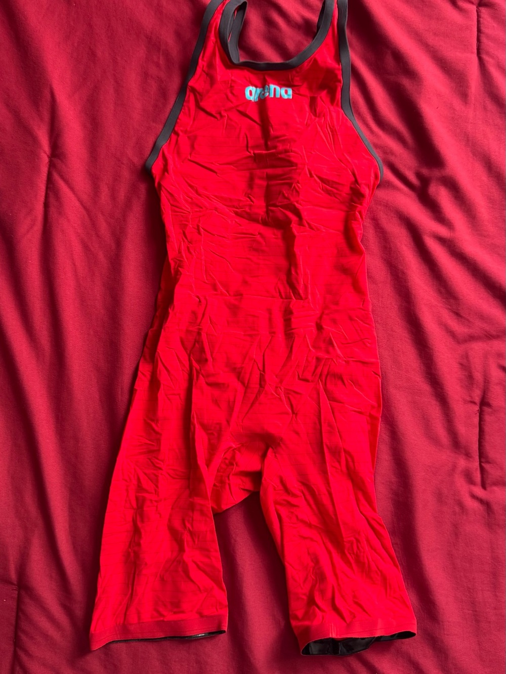 arena Women's Red Racing Swim Jumpsuit